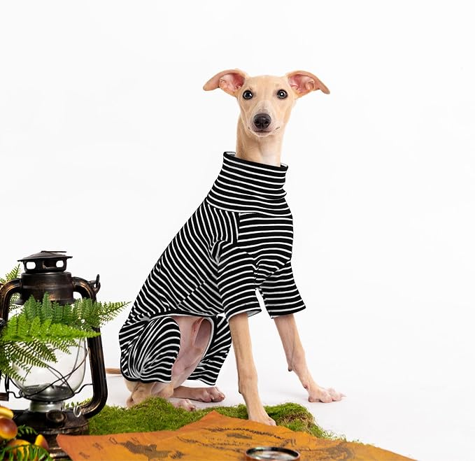 Dog Sweaters for Small Dogs Girls Boys, Striped Pet Sweaters for Fall Winter - Image 3