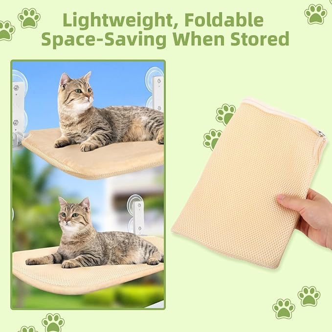 2PCS Replacement Cover for Cat Window Perch, L Size Cordless Cat Window Hammock - Image 5