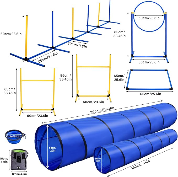 Complete Dog Agility Course Set | Backyard Training Equipment - Image 7