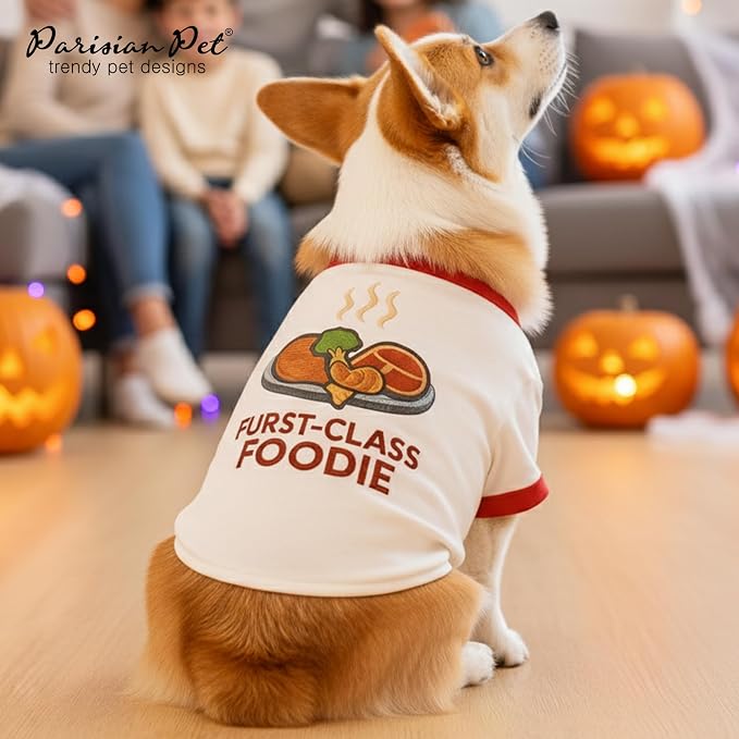 Parisian Pet Dog Furst Class Foodie Shirt - Image 6
