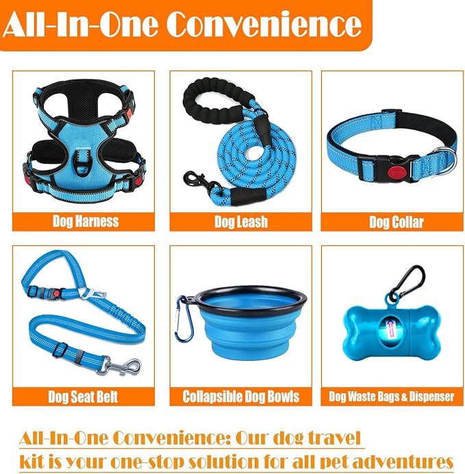No Pull Dog Harness, Collar & Leash Set - Image 2