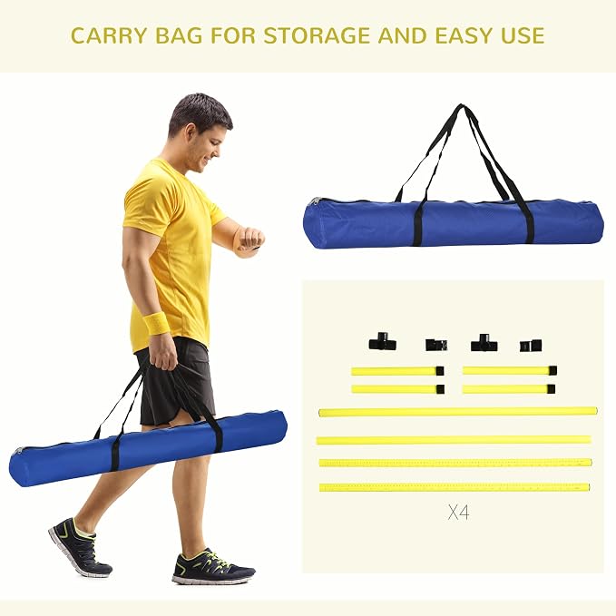 4 Pack Dog Agility Jumps with Carry Bag Exercise, Dog Agility Course Backyard - Image 3