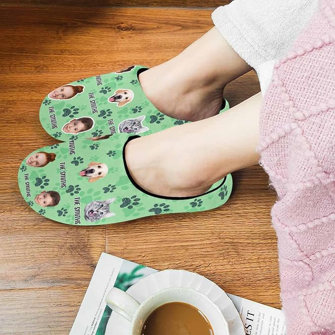 Artsadd Custom Pajamas for Women Men Family, Personalized Face Pjs Pajama Pants - Image 5