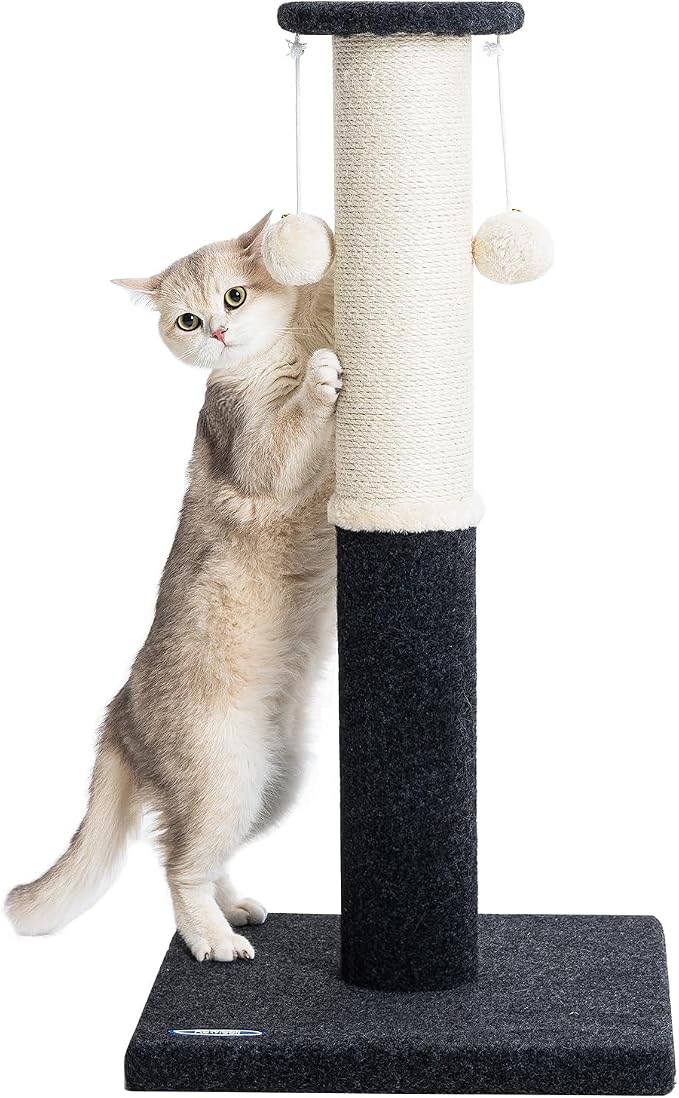34-Inch Tall Cat Scratching Post by Komicoll