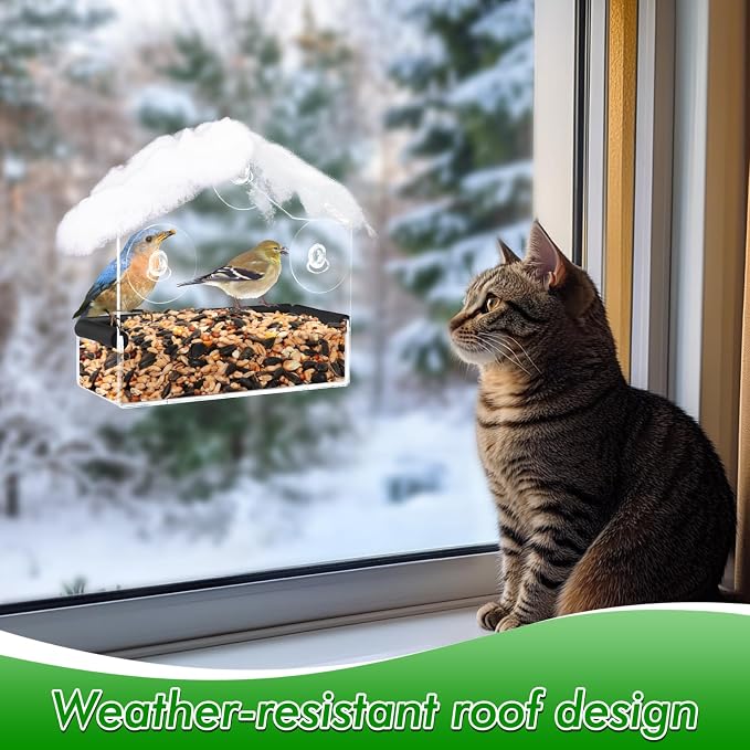 Outdoor Window Bird Feeder for Cats Viewing - Image 2