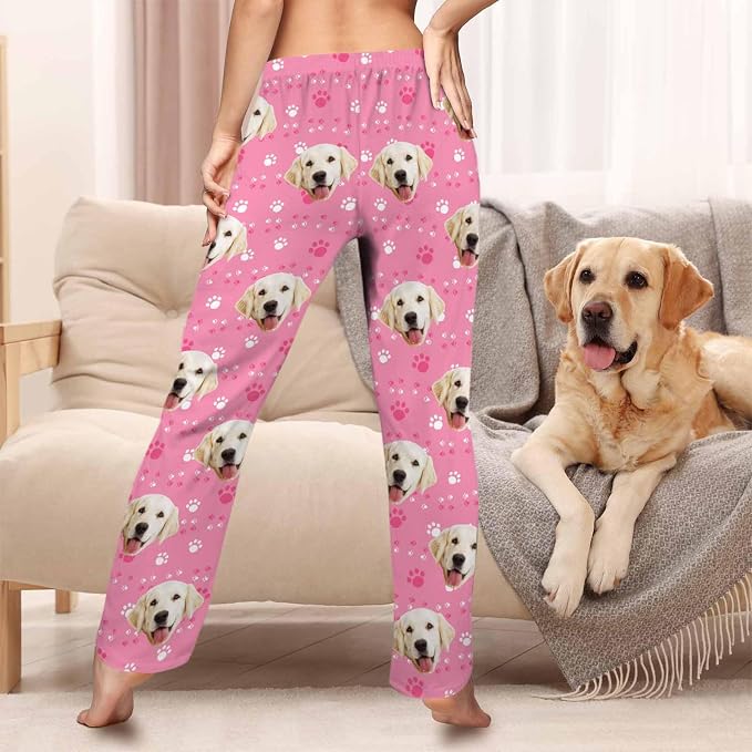 Custom Pajama Pants Women Personalized Face Pajamas Bottom Couple Pajama Pants - Image 2