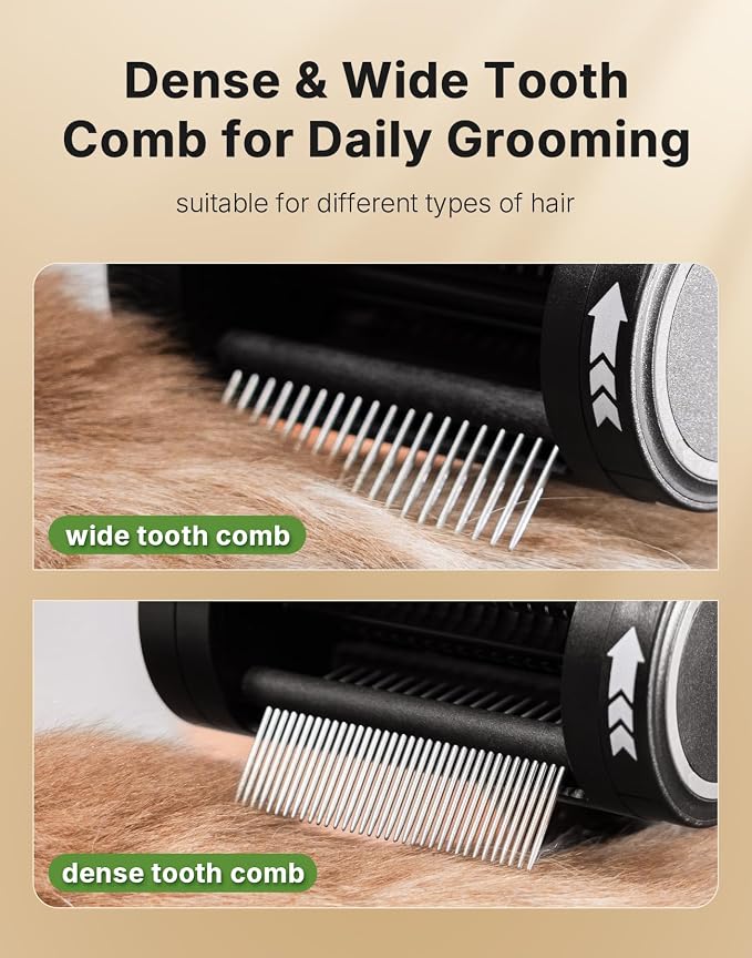 4-in-1 Cat Brush for Shedding, Undercoat Dog Grooming Rake for Deshedding - Image 5