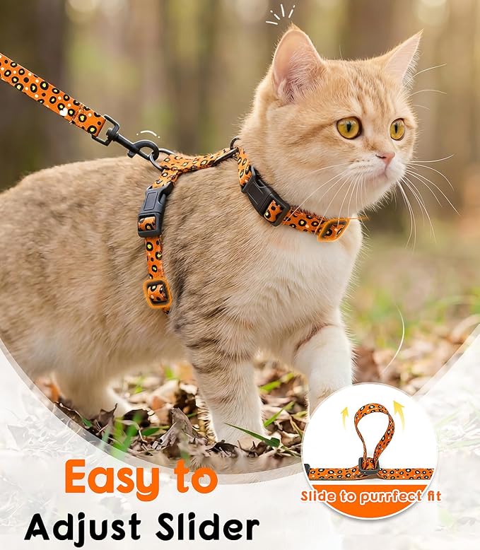 Halypet Cat Harness and Leash Set, Escape Proof 3-in-1 Adjustable Harness - Image 7