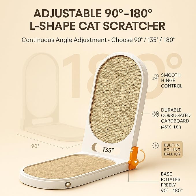 Extra Large 45" L Shaped Cat Scratcher - Image 3