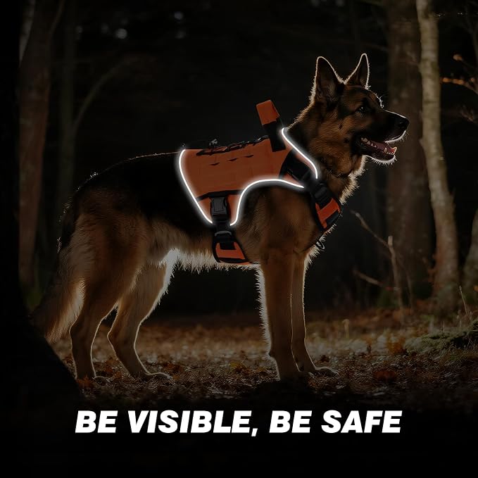 WINGOIN Tactical Dog Harness for Extra Large Dogs, Heavy Duty No Pull Dog - Image 5