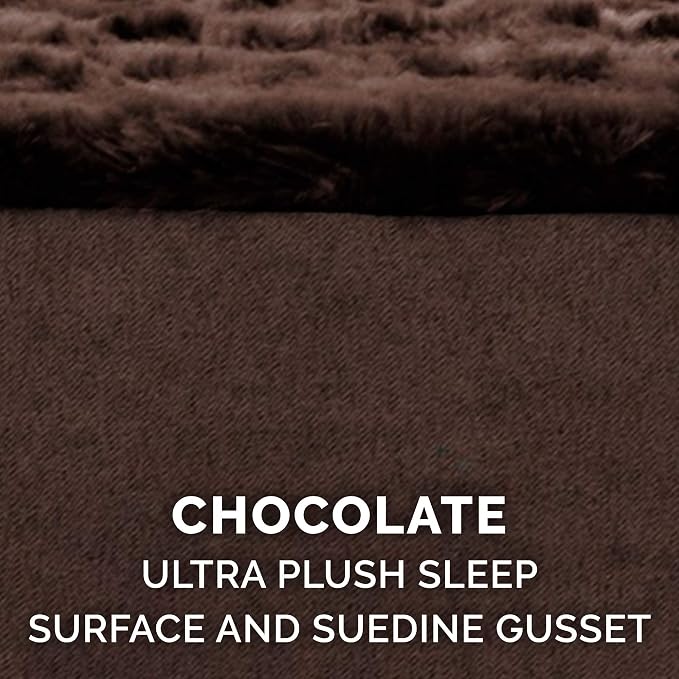 Furhaven Replacement Dog Bed Cover Ultra Plush Faux Fur & Suede Mattress - Image 4