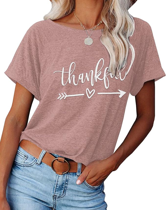 NIUBIA Women's T Shirts Summer Tops Simple Heart Graphic Shirts Sayings Short - Image 2