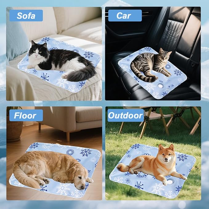 Dog Cooling Mat, Cooling Mat for Dogs & Cats, Provides Instant Relief for Small - Image 7