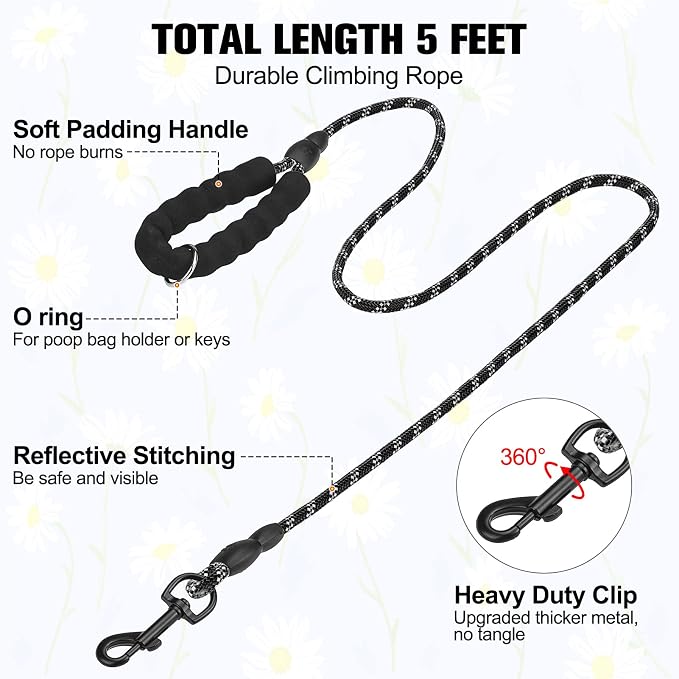 BEAUTYZOO Small Dog Harness and Leash Set, Cow Print Step in Dog Harness No - Image 7