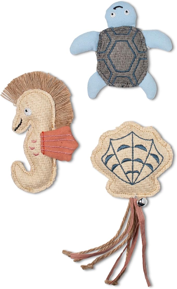 Fringe Studio Vitamin SEA Buds Earth Friendly 3Pcs Mini Cat Toy Set, PetShop by FringeStudio
