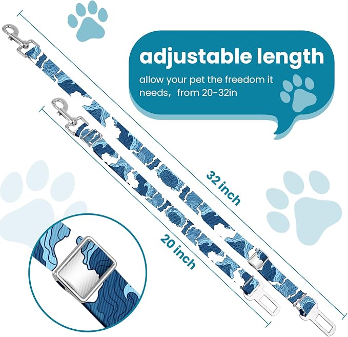 Adjustable pet cat and Dog car seat Belt，The Lanyard is Flexible and Adjustable - Image 2