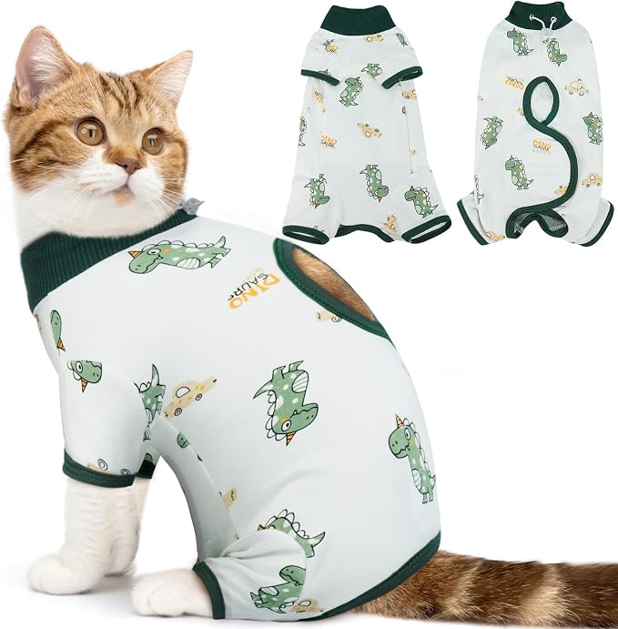 DENTRUN Cat Surgery Recovery Suit Female Male Soft Onesie, Kitten Surgical by DENTRUN