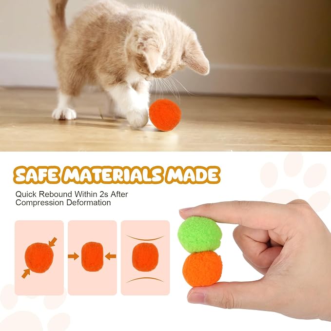 50Pcs Cat Toys Pom Pom Balls - Image 3