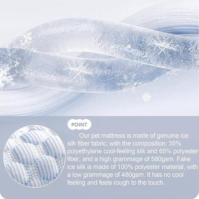 Trumoon Cooling Mat for Dogs and Cats, Pet 3D Pebble Cooling Blanket for Indoor - Image 4