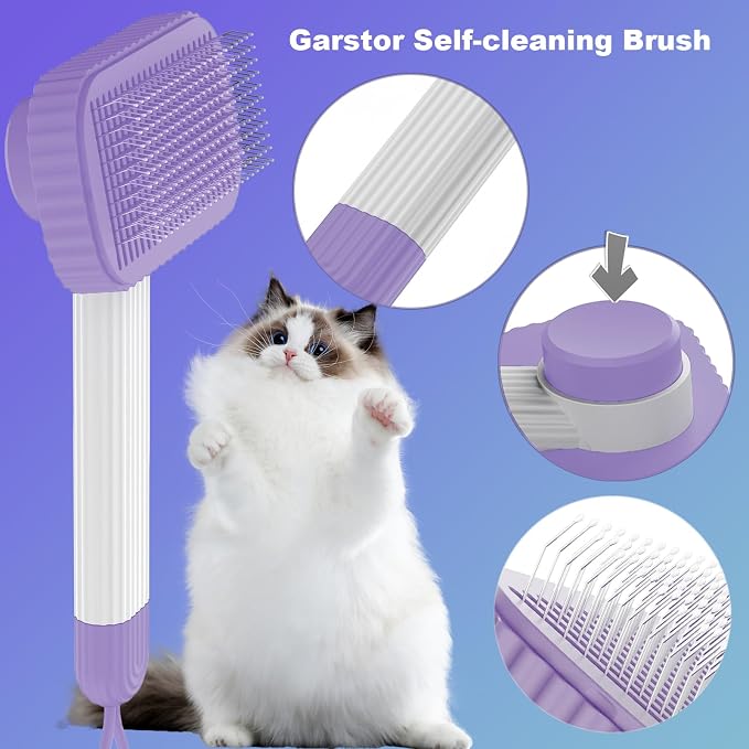 Cat brush, Cat Brush for Long or Short Haired Cats, Remove Loose Fur and Mats - Image 3