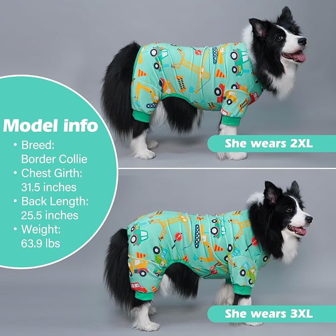 KYEESE Dog Pajamas Velvet Dog Pajamas Medium Sized Dogs Soft Dogs Clothes Pjs - Image 3