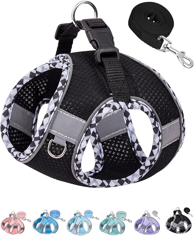 Petank Dog Harness for Small Medium Dogs No Pull, Puppy Harness and Leash Set by Petank