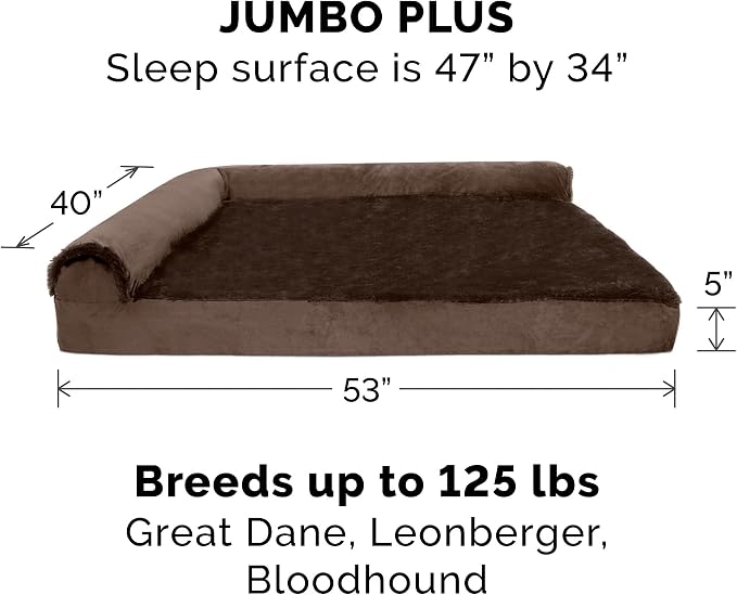 Furhaven Cooling Gel Dog Bed for Large Dogs w/ Removable Bolsters & Washable - Image 2