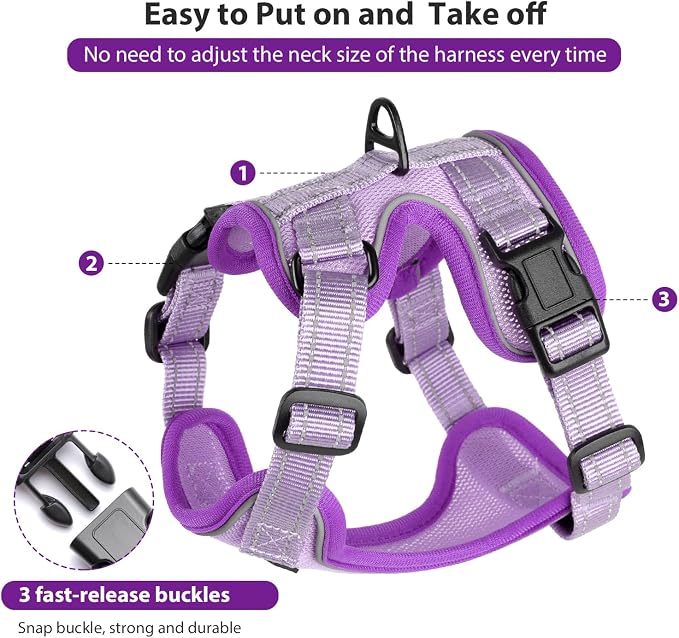 Rttochfy Cat Harness and Leash Set, Adjustable and Reflective Cat Vest - Image 2