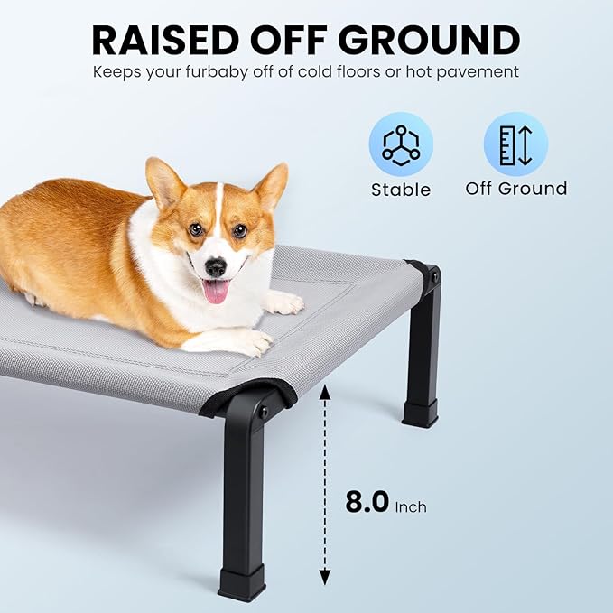 Heeyoo Elevated Dog Bed, Cooling Raised Pet Cot - Image 4