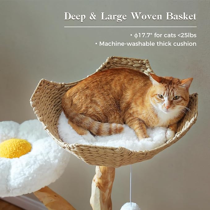 PAWZ Road Cat Tree for Indoor Cats Large Adults, 59 Inches Modern Cat Tower - Image 6