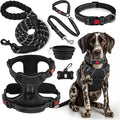 No Pull Dog Harness, Collar & Leash Set | Includes Dog Seat Belt, Collapsible by Lovebegetslove