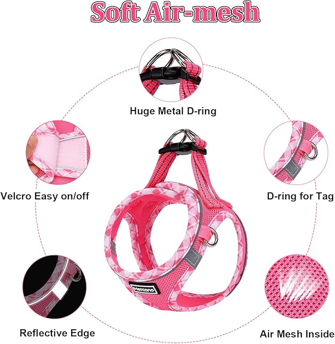 Mercano Soft Mesh Dog Harness and Leash Set, No-Chock Step-in Reflective - Image 3