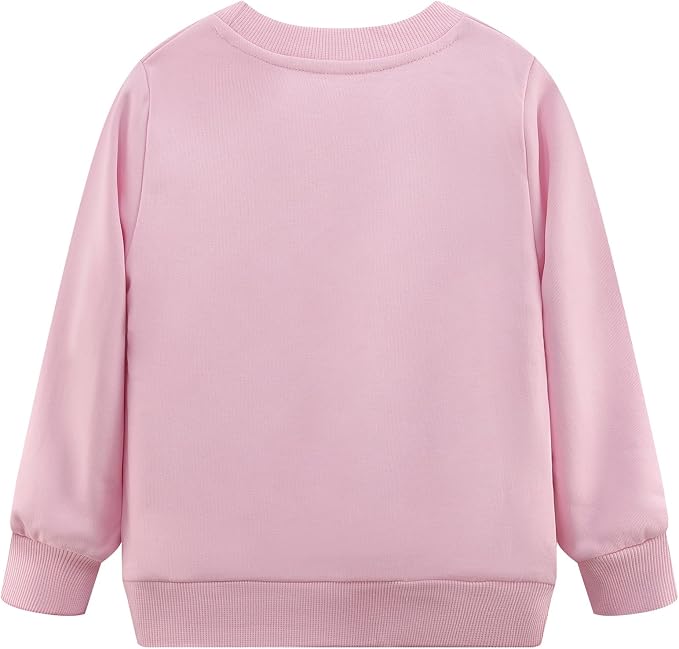 RETSUGO Toddler Baby Girls Sweatshirts Casual Pullover Crewneck Winter Long - Image 3