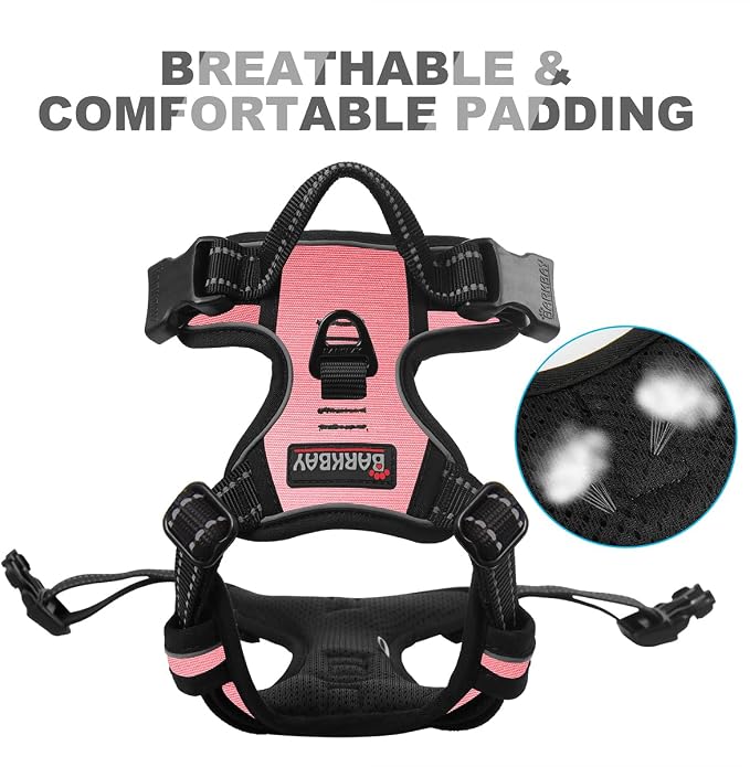 BARKBAY No Pull Dog Harness Front Clip Heavy Duty Reflective Easy Control Handle - Image 7