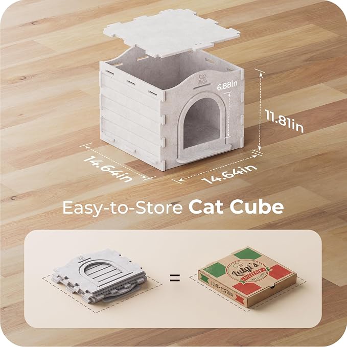 Apasiri Indoor Cat Houses for Indoor Cats, Warm Insulated Covered Cat Cave for - Image 9