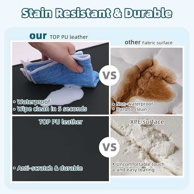 Large Dog Crate Pad Bed, Waterproof Cooling Pet Bed - Image 3