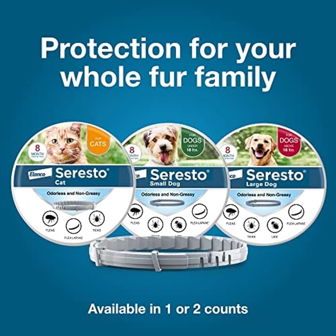 Seresto Flea & Tick Collar For Dogs Over 18 lbs., Treatment & Prevention - Image 8