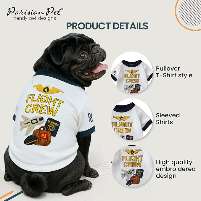 Parisian Pet Dog Flight Crew Shirt - Image 3