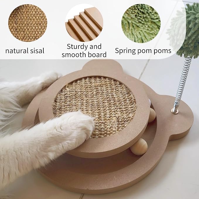 Cute Cat Scratcher, Interactive Scratcher Toys - Image 3
