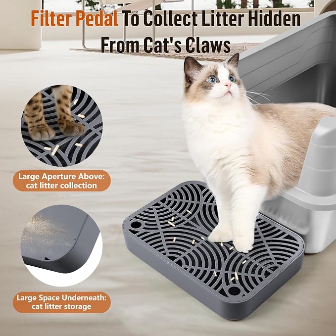 Cat Litter Box Ramp, Litter Box Step Mat - Image 3