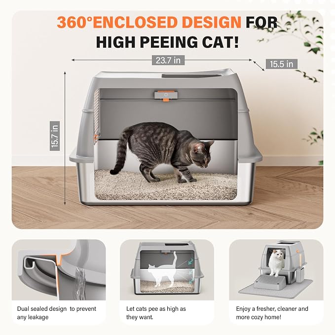 Stainless Steel Cat Litter Box - Image 4