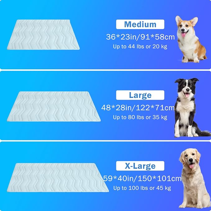 SCENEREAL Dog Cooling Mat for Crate, Thicken Self-Cooling Dog Pad Reversible - Image 5