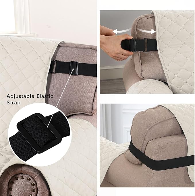 H.VERSAILTEX Sofa Protector for Dogs/Cats/Pets Sofa Covers Slipcover Quilted - Image 4