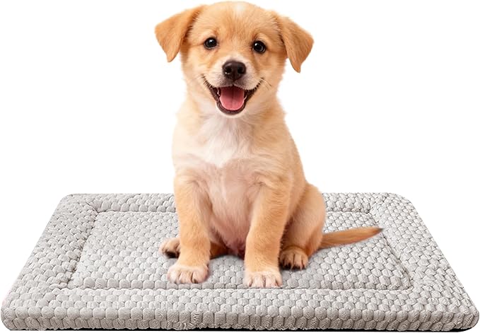 Dog Bed Mat, Reversible & Ultra Soft Kennel Pad-Machine Washable Pet Bed by SUNSHE