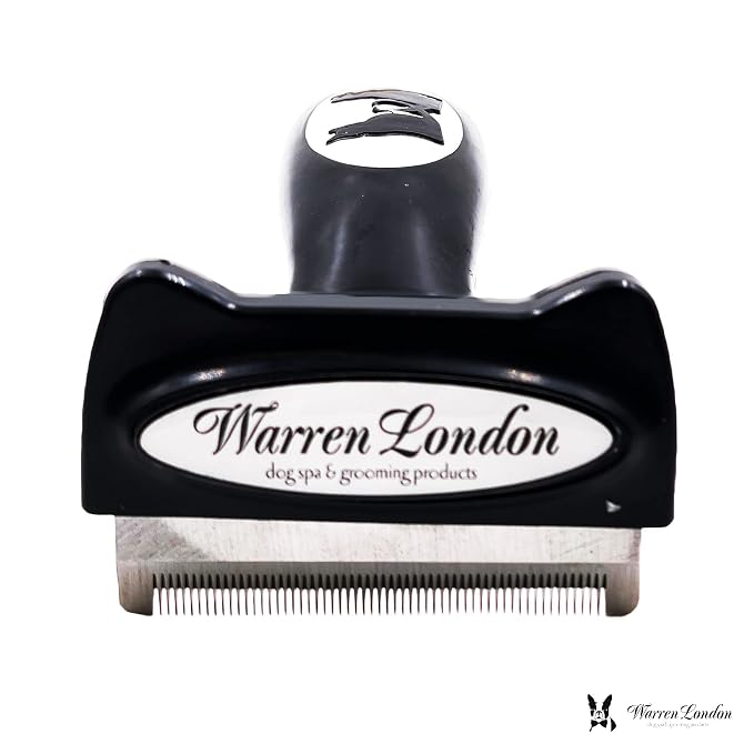 Warren London Deshedding Brush for Medium Dogs, Short Hair | 2.5″ Stainless - Image 5