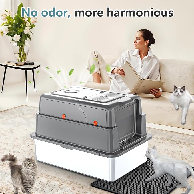 XXXL Extra Large Stainless Steel Litter Box - Image 8