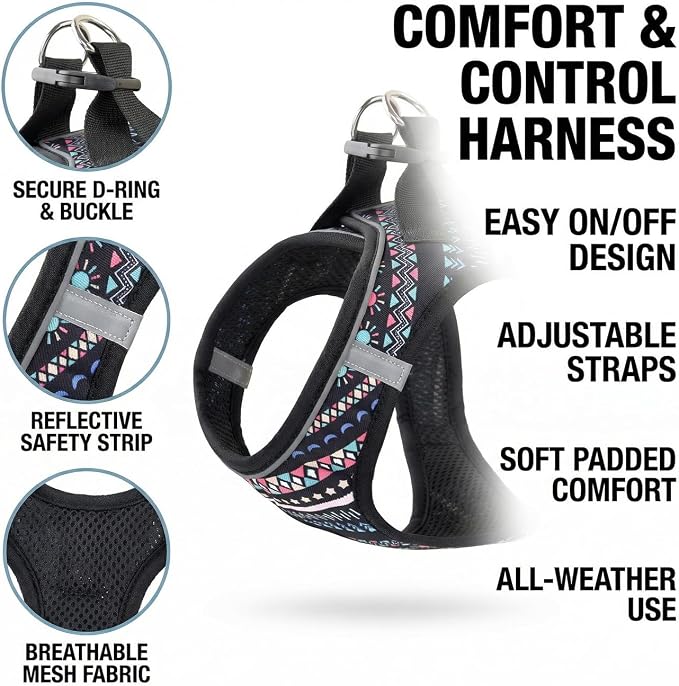 Step in Dog Harness and Leash Set, Reflective Adjustable No Pull Dog Harness - Image 2