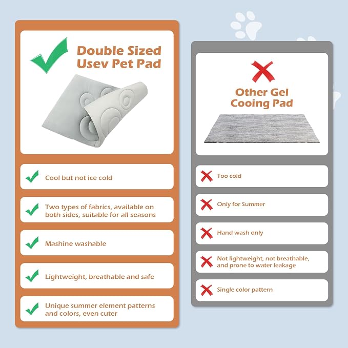 EXPAWLORER Reversible Dog Bed Mat Large 47”x28” Pet Cooling & Plush Fleece Side - Image 7