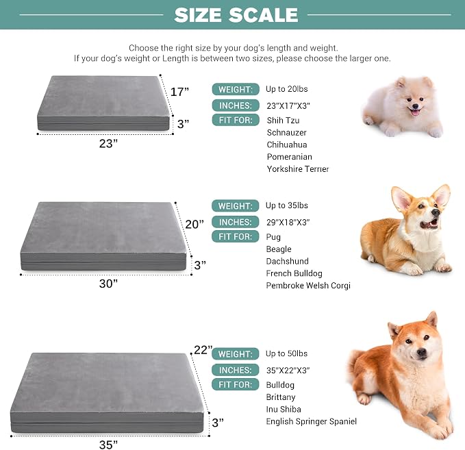 Waterproof Dog Bed Medium Size Dog, Orthopedic Washable Crate Pad 30 inch - Image 7