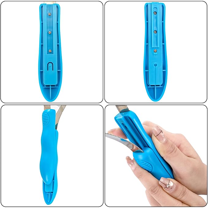 ZENFUN 6 Pc Dual-Sided Dog Shedding Blade, Stainless Steel Grooming Tool - Image 4